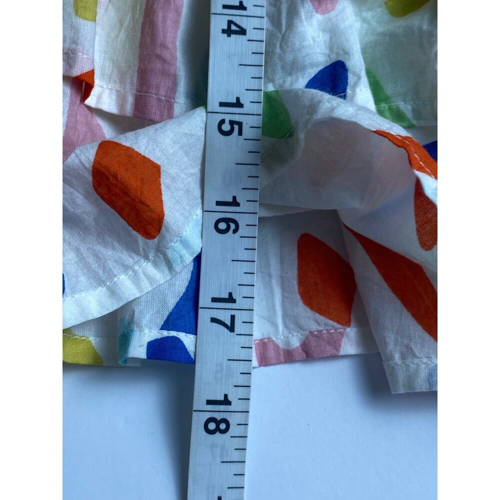 THML White Multi-Color Abstract Print Mini Skirt - Picture 9 of 10